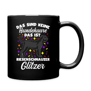 Riesenschnauzer Gassi Hundefan Hundebesitzer Hunde - Tasse einfarbig - Schwarz - Rechts
