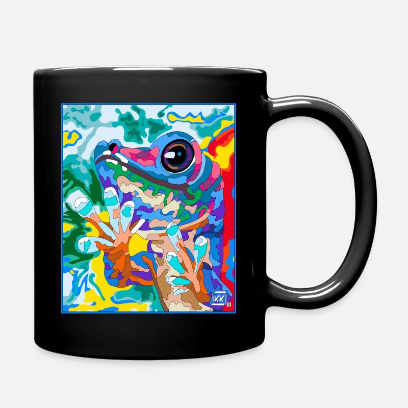 Gecko - Tasse einfarbig - Schwarz