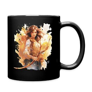 I AM ♐️ SAGITTARIUS ♐️ - Full Colour Mug - black - Right
