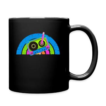 80's Cassette Tape 1990s Pencil Winding Cassette - Full Colour Mug - black - Right
