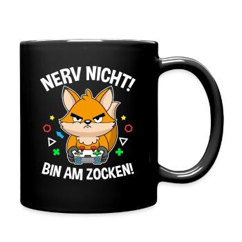 Controller Videospiel Zocker Gamer Computerspiel - Tasse einfarbig - Schwarz - Rechts