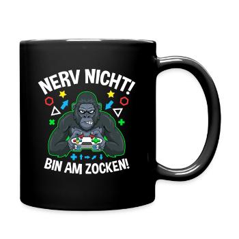 Controller Videospiel Zocker Gamer Computerspiel - Tasse einfarbig - Schwarz - Rechts