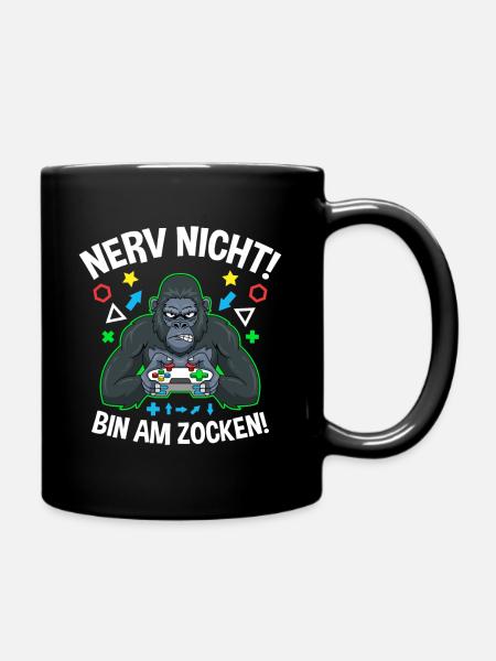 Controller Videospiel Zocker Gamer Computerspiel - Tasse einfarbig - Schwarz