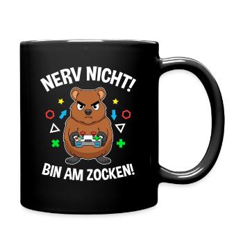 Controller Videospiel Zocker Gamer Computerspiel - Tasse einfarbig - Schwarz - Rechts