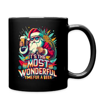 Idée cadeau de l’amateur de bière du Père Noël - Mug uni - noir - Droite