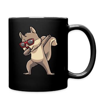 Écureuil cabré avec des lunettes de soleil rongeur - Mug uni - noir - Droite