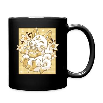 Kitsune Japan Anime Kawaii Vanilla Milk - Full Colour Mug - black - Right