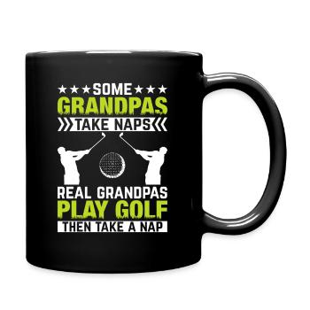 Jouer au golf, c’est vivre !- Swing the golf club - Mug uni - noir - Droite