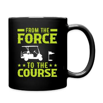 Jouer au golf, c’est vivre !- Swing the golf club - Mug uni - noir - Droite