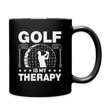 Jouer au golf, c’est vivre !- Swing the golf club - Mug uni - noir - Droite