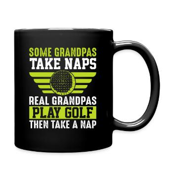 Jouer au golf, c’est vivre !- Swing the golf club - Mug uni - noir - Droite