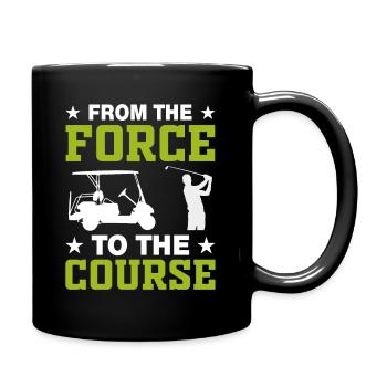 Jouer au golf, c’est vivre !- Swing the golf club - Mug uni - noir - Droite