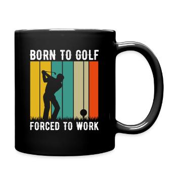 Jouer au golf, c’est vivre !- Swing the golf club - Mug uni - noir - Droite