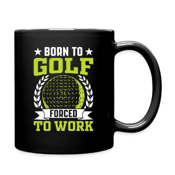 Jouer au golf, c’est vivre !- Swing the golf club - Mug uni - noir - Droite