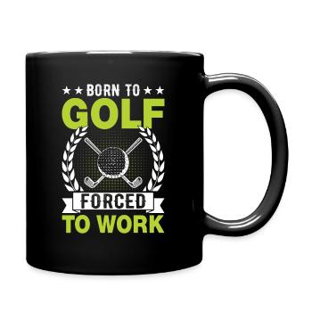 Jouer au golf, c’est vivre !- Swing the golf club - Mug uni - noir - Droite