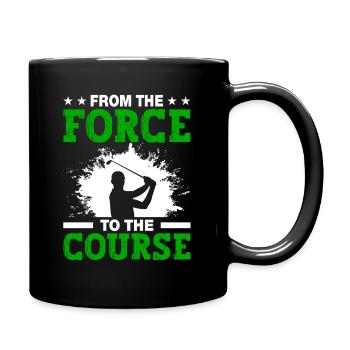 Jouer au golf, c’est vivre !- Swing the golf club - Mug uni - noir - Droite