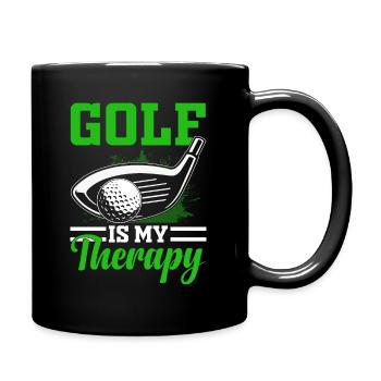 Jouer au golf, c’est vivre !- Swing the golf club - Mug uni - noir - Droite
