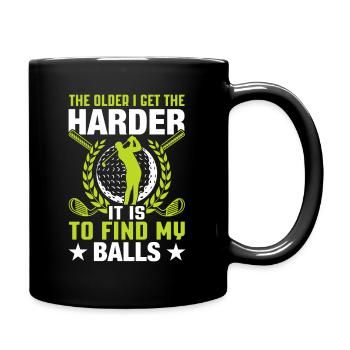 Jouer au golf, c’est vivre !- Swing the golf club - Mug uni - noir - Droite
