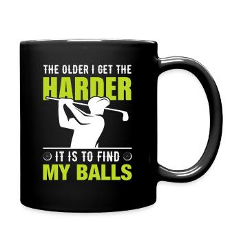 Jouer au golf, c’est vivre !- Swing the golf club - Mug uni - noir - Droite