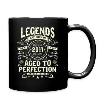 Legendärer Geburtstag 2011 - Tasse einfarbig - Schwarz - Rechts