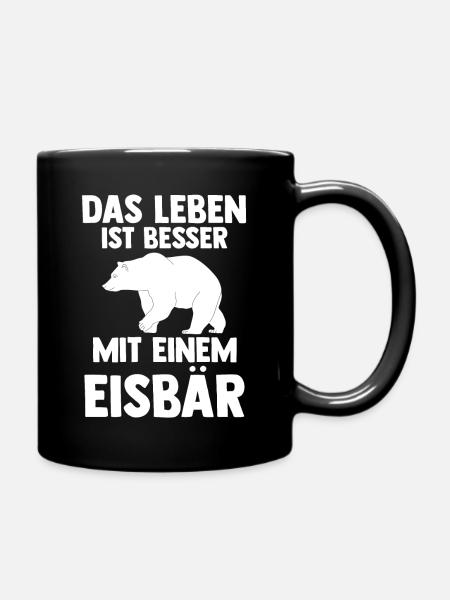 Eisbär Eisbären - Tasse einfarbig - Schwarz