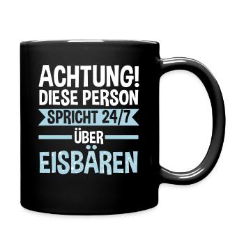 Eisbär Eisbären - Tasse einfarbig - Schwarz - Rechts