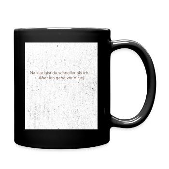 blank canvas designs 1 - Tasse einfarbig - Schwarz - Rechts