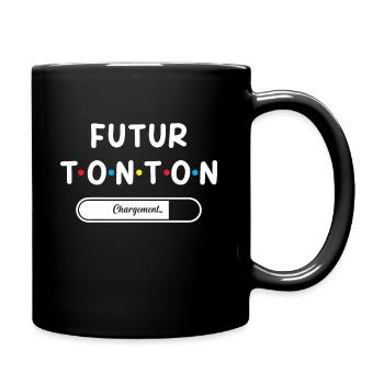 Homme Annonce Grossesse Tonton Futur Tonton - Mug uni - noir - Droite