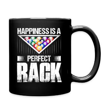 Le bonheur est un parfait Rack Billiards Snooker Billia - Mug uni - noir - Droite