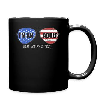 Je suis un adulte mais pas par choix - Mug uni - noir - Droite