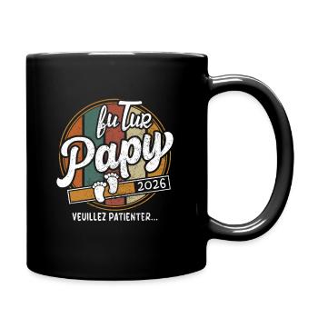 Futur Papy 2026 Cadeau Annonce Grossesse - Mug uni - noir - Droite