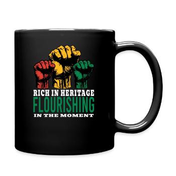 Riche en patrimoine florissant dans l’instant Hommes - Mug uni - noir - Droite