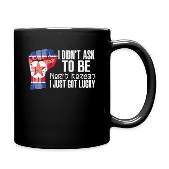 North Korean Pride North Korea Flag Grown North - Full Colour Mug - black - Right