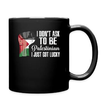 Palestinian Pride Palestine Flag Grown - Full Colour Mug - black - Right