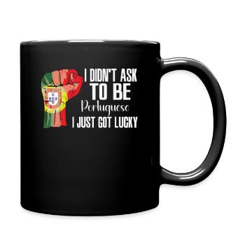 Fierté portugaise Drapeau portugais - Mug uni - noir - Droite