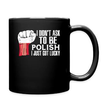 Polnischer Stolz Polnische Flagge Gewachsen - Tasse einfarbig - Schwarz - Rechts