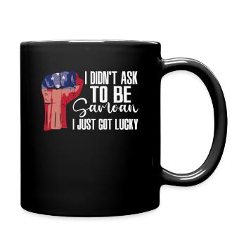 Samoan Pride Samoa Flag Grown Samoan Roots Samoan - Full Colour Mug - black - Right