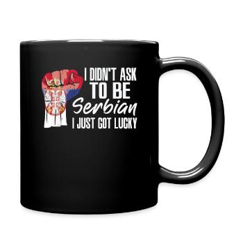 Fierté serbe Drapeau serbe cultivé - Mug uni - noir - Droite