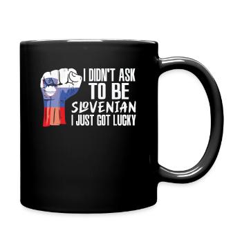 Slowenischer Stolz Slowenische Flagge Gewachsen - Tasse einfarbig - Schwarz - Rechts
