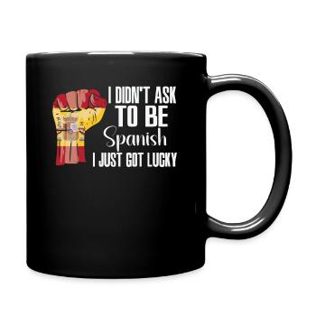 Spanischer Stolz Spanische Flagge Gewachsen - Tasse einfarbig - Schwarz - Rechts