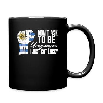 Uruguayischer Stolz Uruguayische Flagge - Tasse einfarbig - Schwarz - Rechts