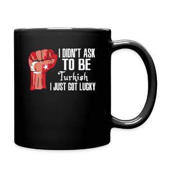 Fierté turque Drapeau turc agrandi - Mug uni - noir - Droite