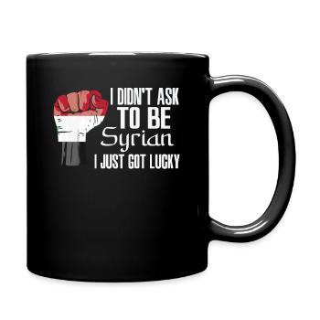 Fierté syrienne Le drapeau syrien a grandi - Mug uni - noir - Droite