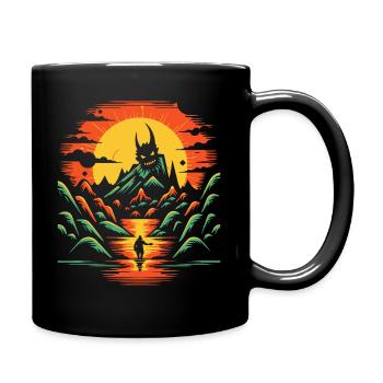 Affrontez vos démons et explorez la nature - Mug uni - noir - Droite