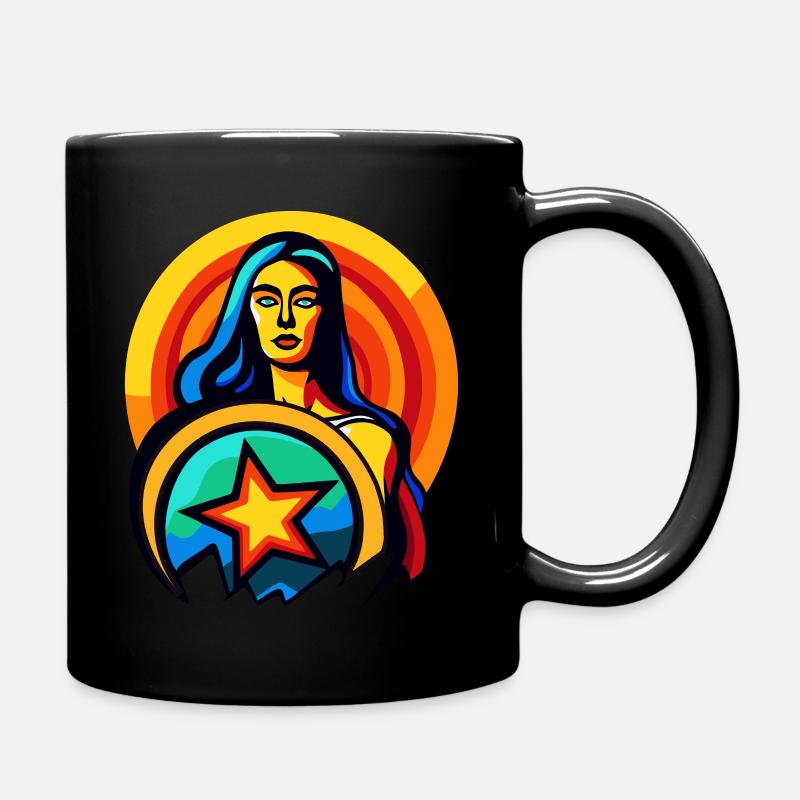 Schildmaid der Berge - Tasse einfarbig - Schwarz