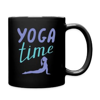 Temps de yoga - Mug uni - noir - Droite