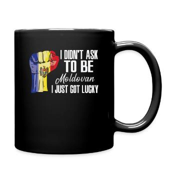 Fierté moldave Drapeau moldave cultivé - Mug uni - noir - Droite