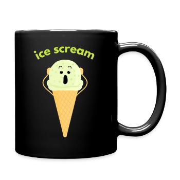 Cri de glace - Mug uni - noir - Droite