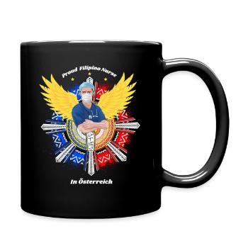 Fière infirmière philippine / Österreich (Autriche) - Mug uni - noir - Droite