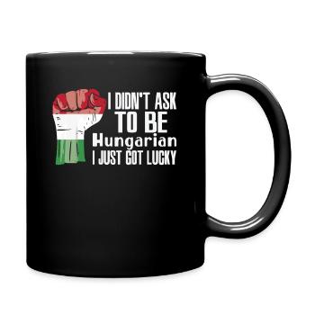 Ungarischer Stolz Ungarische Flagge Gewachsen - Tasse einfarbig - Schwarz - Rechts